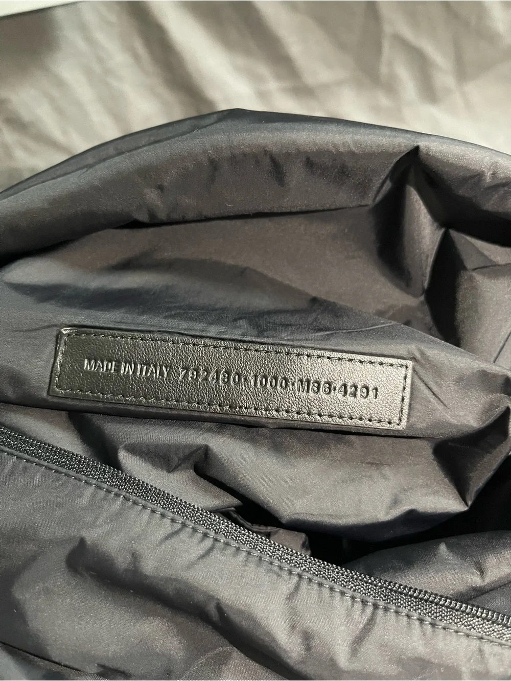 Balenciaga New Jersey Hobo Bag Black Large Cotton Shoulder Bag NWT Italy